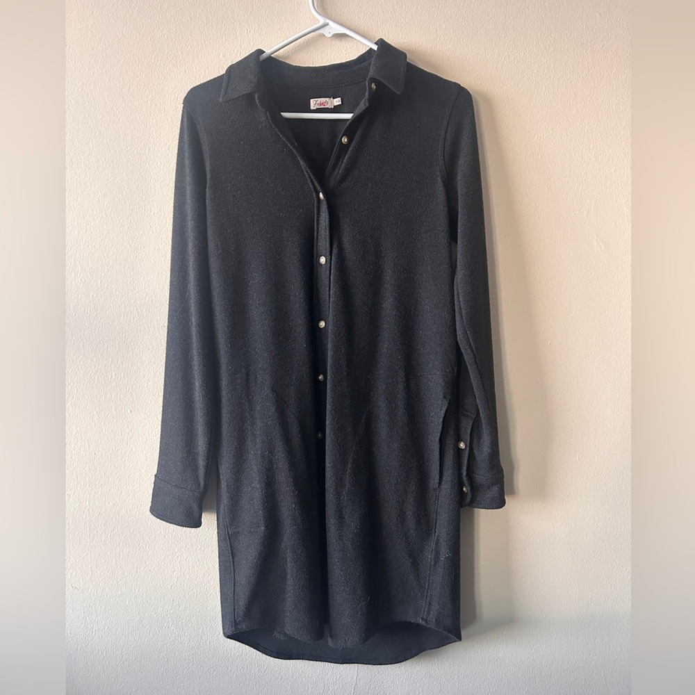 Fahrety flannel gray shirt dress